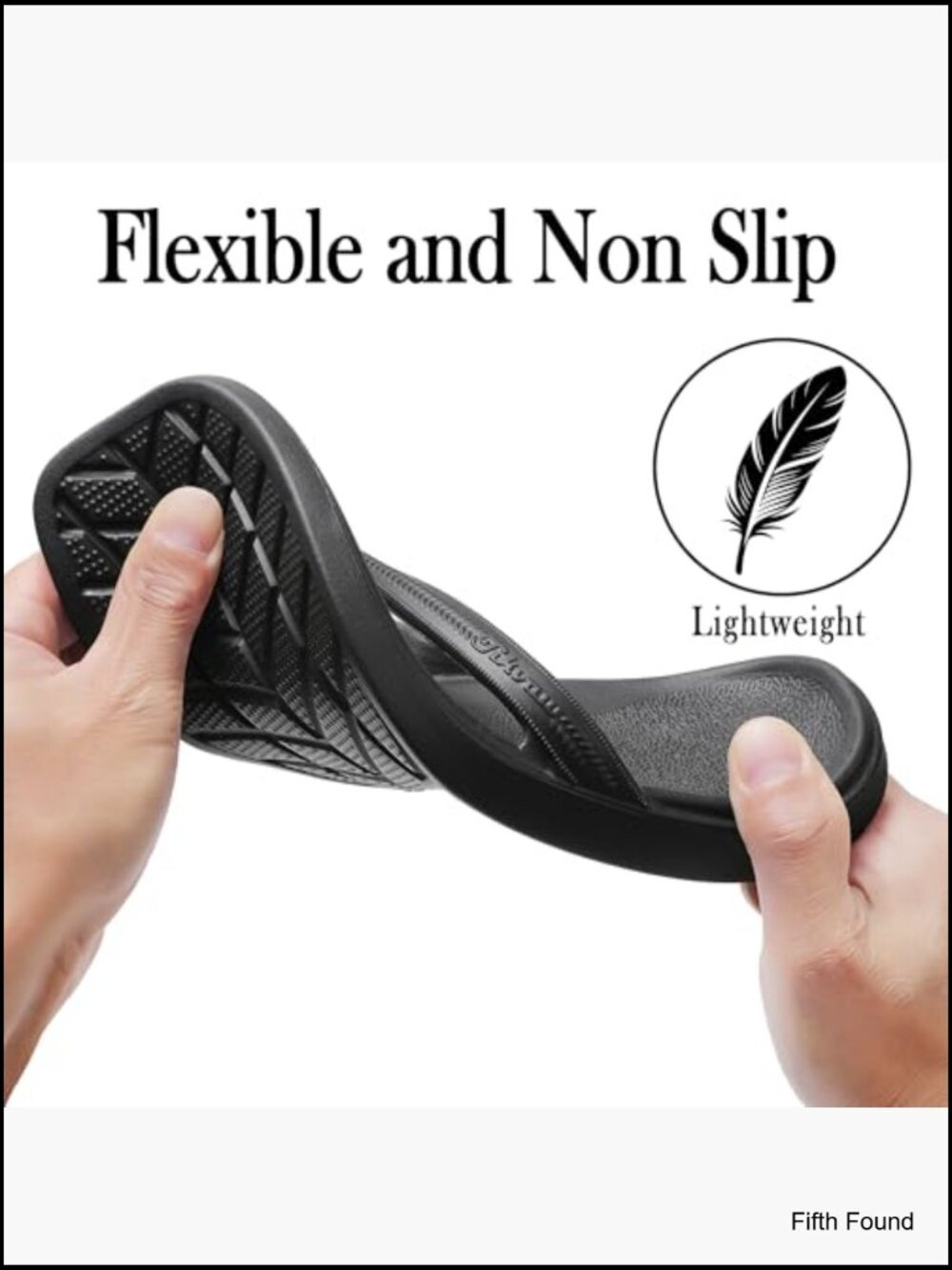 Women's Arch Support Flip Flops - Square Toe Thong Sandals Lightweight EVA - Picture 5 of 7